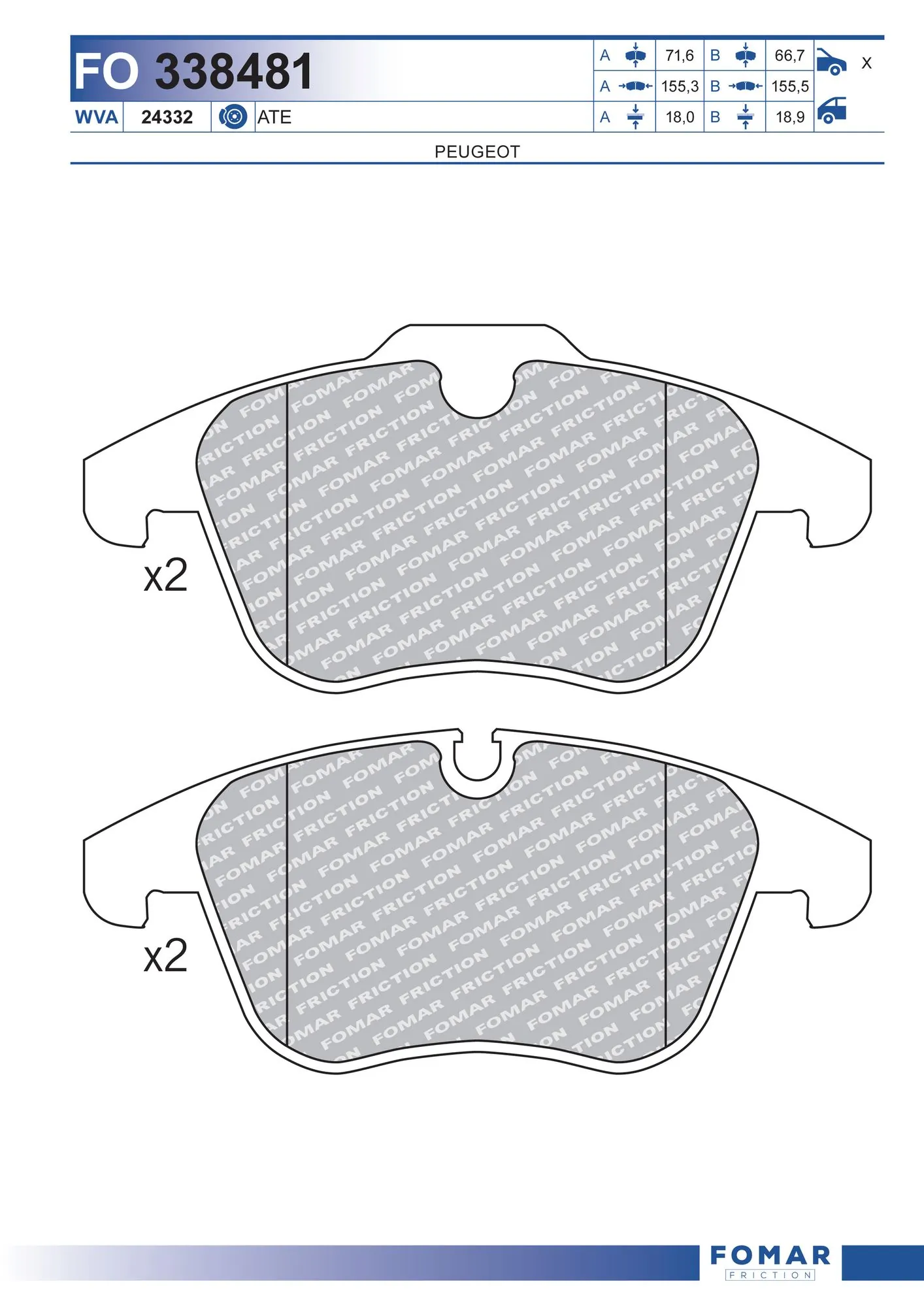 Brake Pad Set, disc brake
